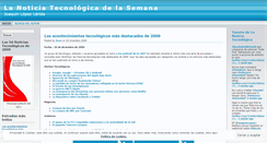 Desktop Screenshot of lanoticiatecnologicadelasemana.wordpress.com
