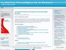 Tablet Screenshot of lanoticiatecnologicadelasemana.wordpress.com