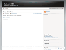 Tablet Screenshot of exsports2010.wordpress.com