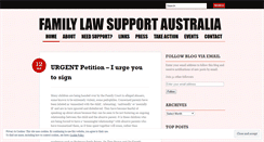 Desktop Screenshot of familylawsupport.wordpress.com
