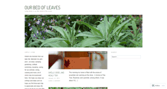 Desktop Screenshot of bedofleaves.wordpress.com