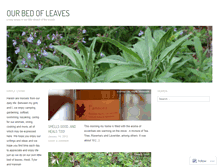 Tablet Screenshot of bedofleaves.wordpress.com