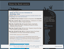 Tablet Screenshot of newsforbooklovers.wordpress.com