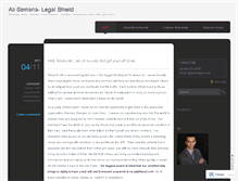 Tablet Screenshot of alisamana.wordpress.com