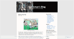 Desktop Screenshot of ironicman.wordpress.com