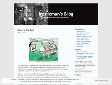 Tablet Screenshot of ironicman.wordpress.com