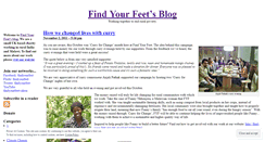 Desktop Screenshot of findyourfeet.wordpress.com