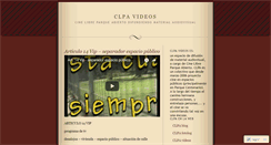 Desktop Screenshot of clpavideos.wordpress.com