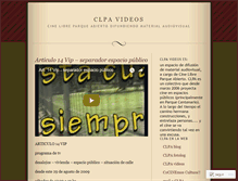 Tablet Screenshot of clpavideos.wordpress.com