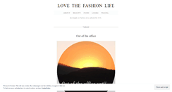 Desktop Screenshot of lovethefashionlife.wordpress.com