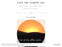 Tablet Screenshot of lovethefashionlife.wordpress.com