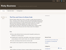 Tablet Screenshot of businessisusual.wordpress.com