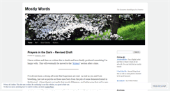 Desktop Screenshot of mostlywords.wordpress.com