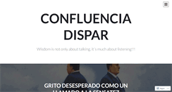 Desktop Screenshot of confluenciadispar.wordpress.com
