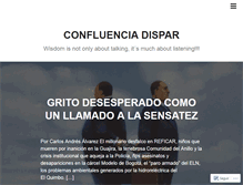 Tablet Screenshot of confluenciadispar.wordpress.com