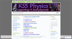 Desktop Screenshot of ks5physics.wordpress.com