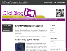 Tablet Screenshot of clickflurry.wordpress.com