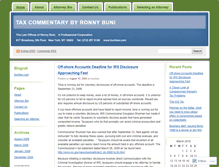 Tablet Screenshot of bunitaxlaw.wordpress.com